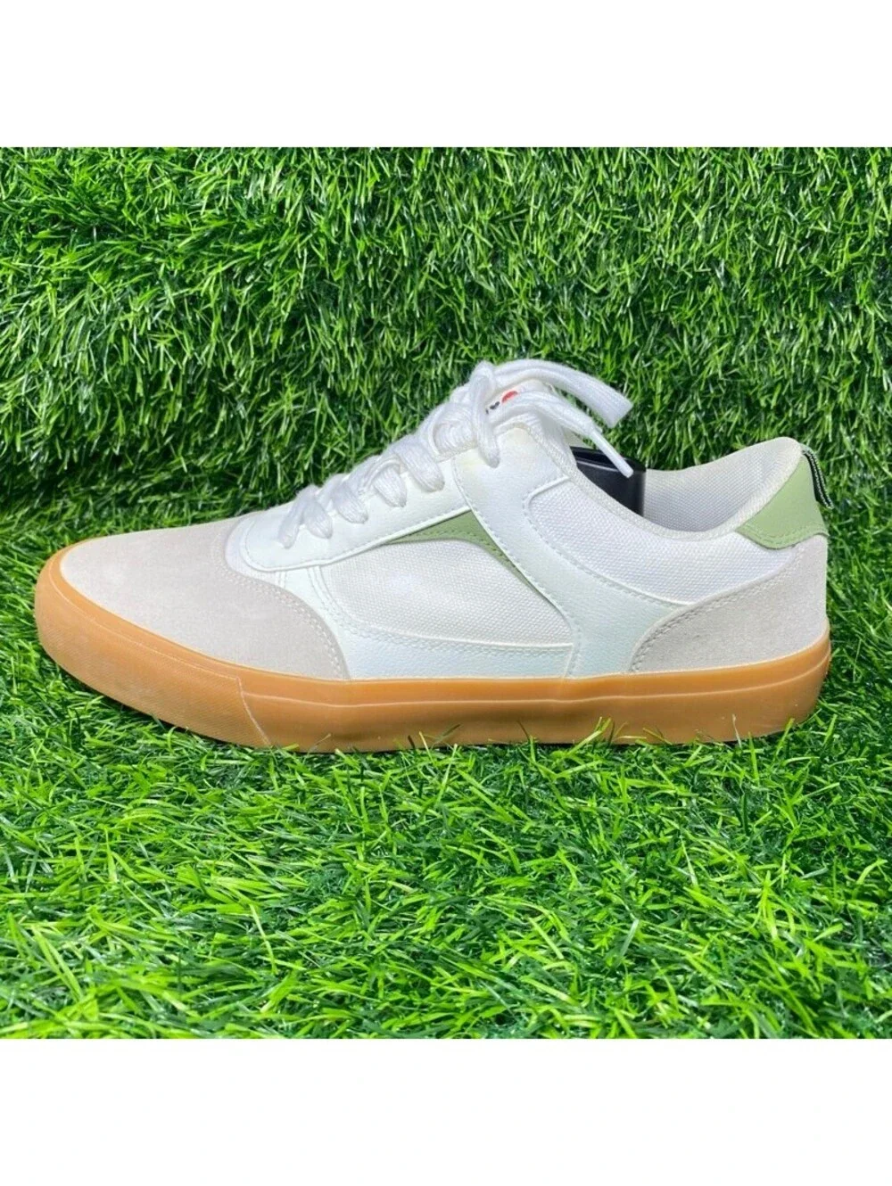 AIRWALK Shoes Mens 12 Huntington Sneakers White Faux Leather Casual MNAK23ES014